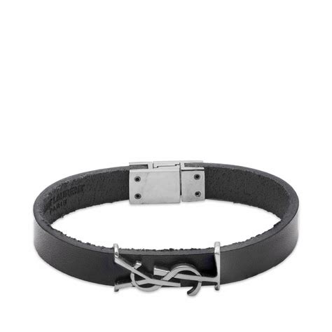 ysl men's bracelet silver|saint laurent silver bracelet.